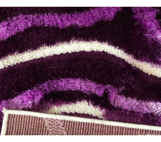 Високоворсний килим Loop Shaggy 8639A D.VIOLET - Висока якість за найкращою ціною в Україні зображення 2.